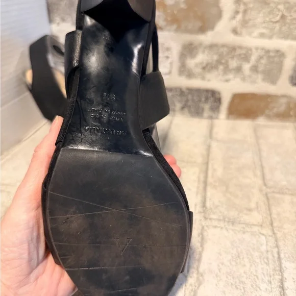 AQUATALIA BRENNAN OPEN TOE
SANDAL 9.5 black Strappy heels - Picture 4 of 9